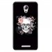 TPU1LENOVOBSKULLFLOWER - Coque souple pour Lenovo B avec impression Motifs skull fleuri